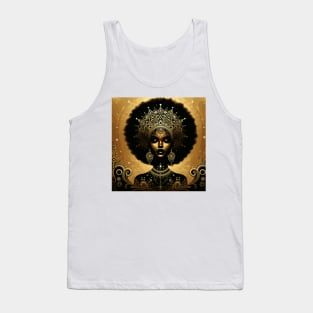 Afrocentric Queen Gold Tank Top